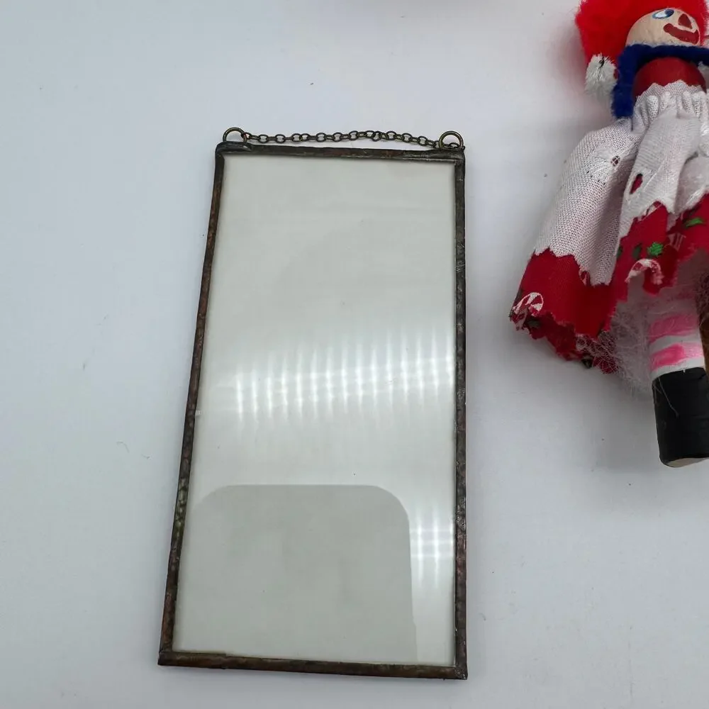 Vintage Christmas Ornaments Santa Skiing Snowman Victorian Girls Pipe Cleaner
